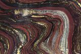 Polished Tiger Iron Stromatolite Slab - Billion Years #247791-1
